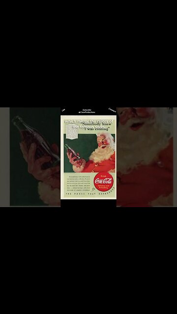 In 1931, Coca Cola created the now ubiquitous image of the modern Santa Claus, #cocacola #shorts