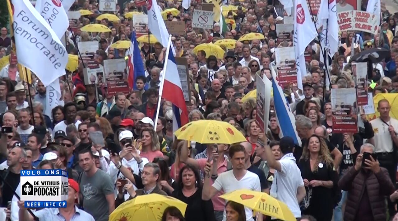 Demonstratie tegen Coronapas en Medische apartheid in Den Haag