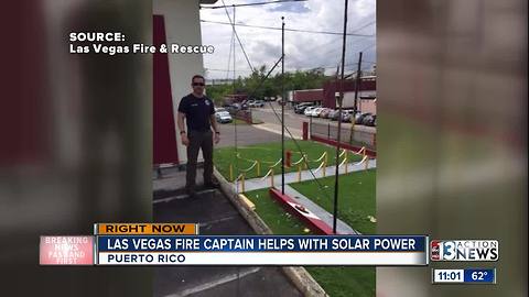 Las Vegs fire captain helping out in Puerto Rico