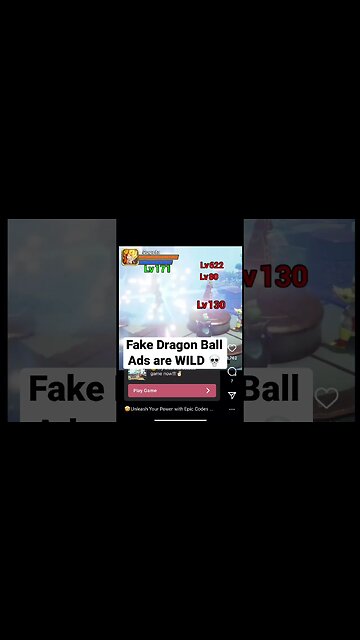 fake dragon ball game ads are WILD 💀#shorts