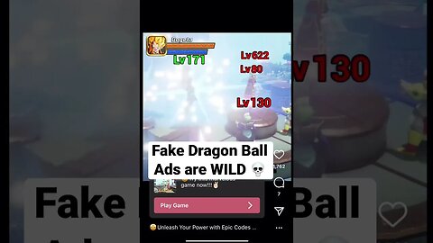 fake dragon ball game ads are WILD 💀#shorts