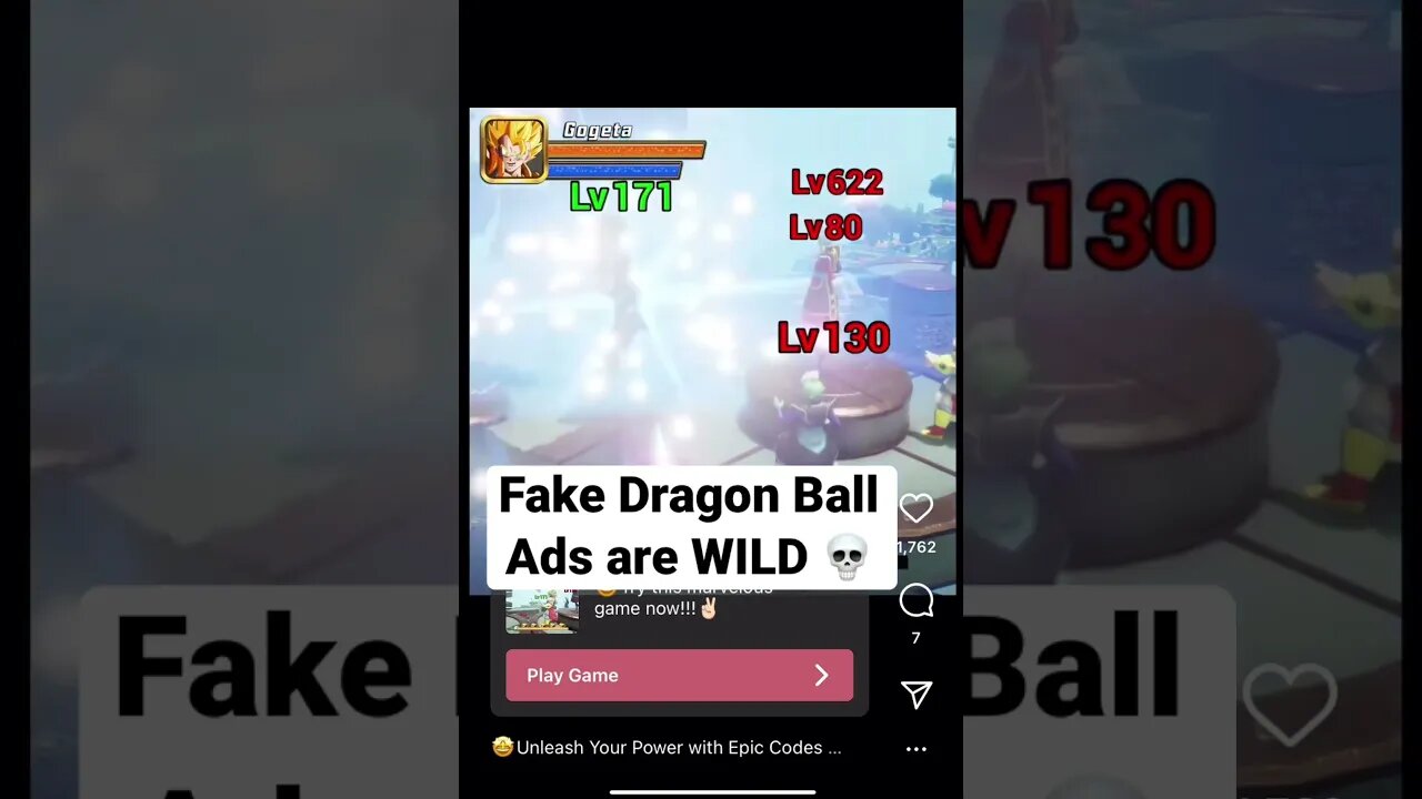 fake dragon ball game ads are WILD 💀#shorts