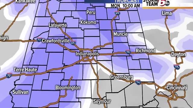 Snow returns tonight into Monday