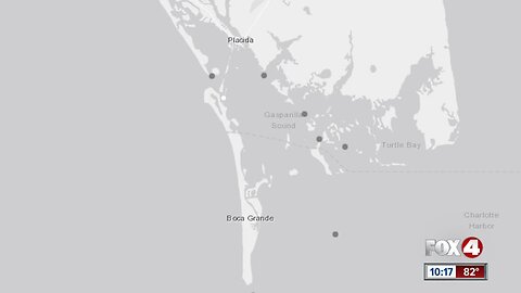 Some traces of red tide appearing on maps in Southwest Florida