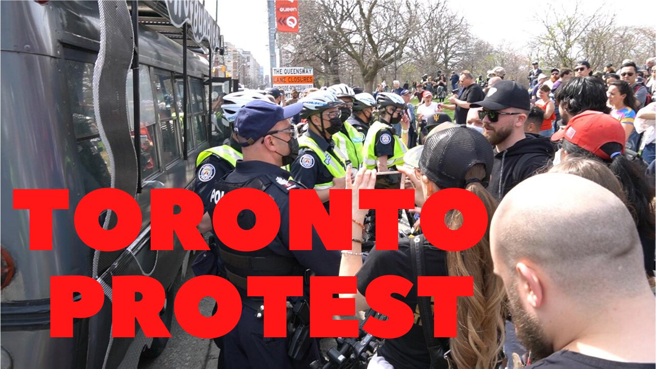 Toronto sees larger protests against lockdowns as temperatures rise. April 10, 2021