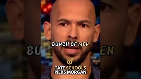 Andrew Tate SCHOOLS Piers Morgan 👀🥶 #shorts