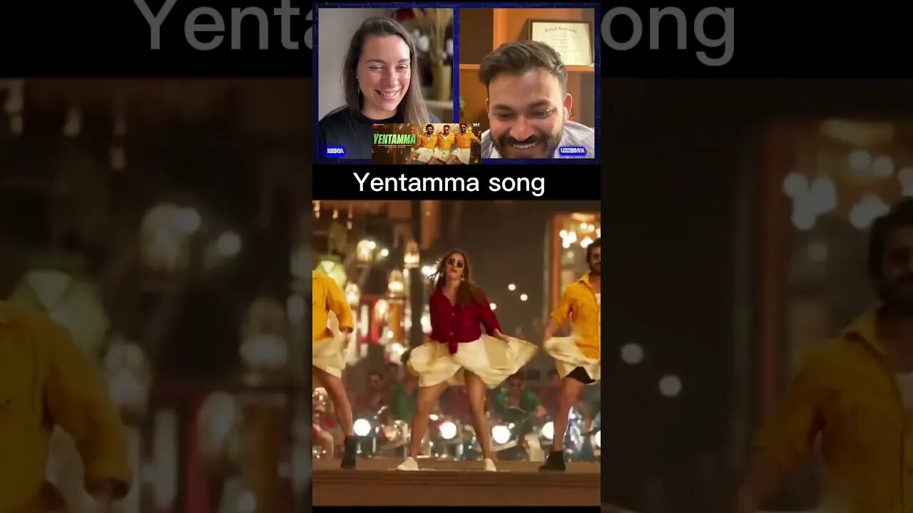 What a song this is 😊 #bollywoodreaction #bollywood #salmankhan #yentamma #ramcharan