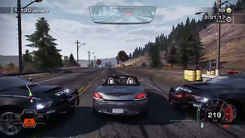 Eye of the Needle - As a Racer, drive through an undamaged Road Block without hitting it