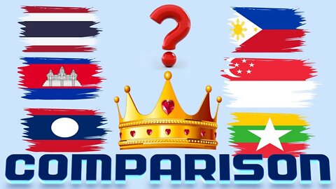 Thailand Cambodia Laos Singapore Philippines Myanmar VS Economic Comparison Battle 2022