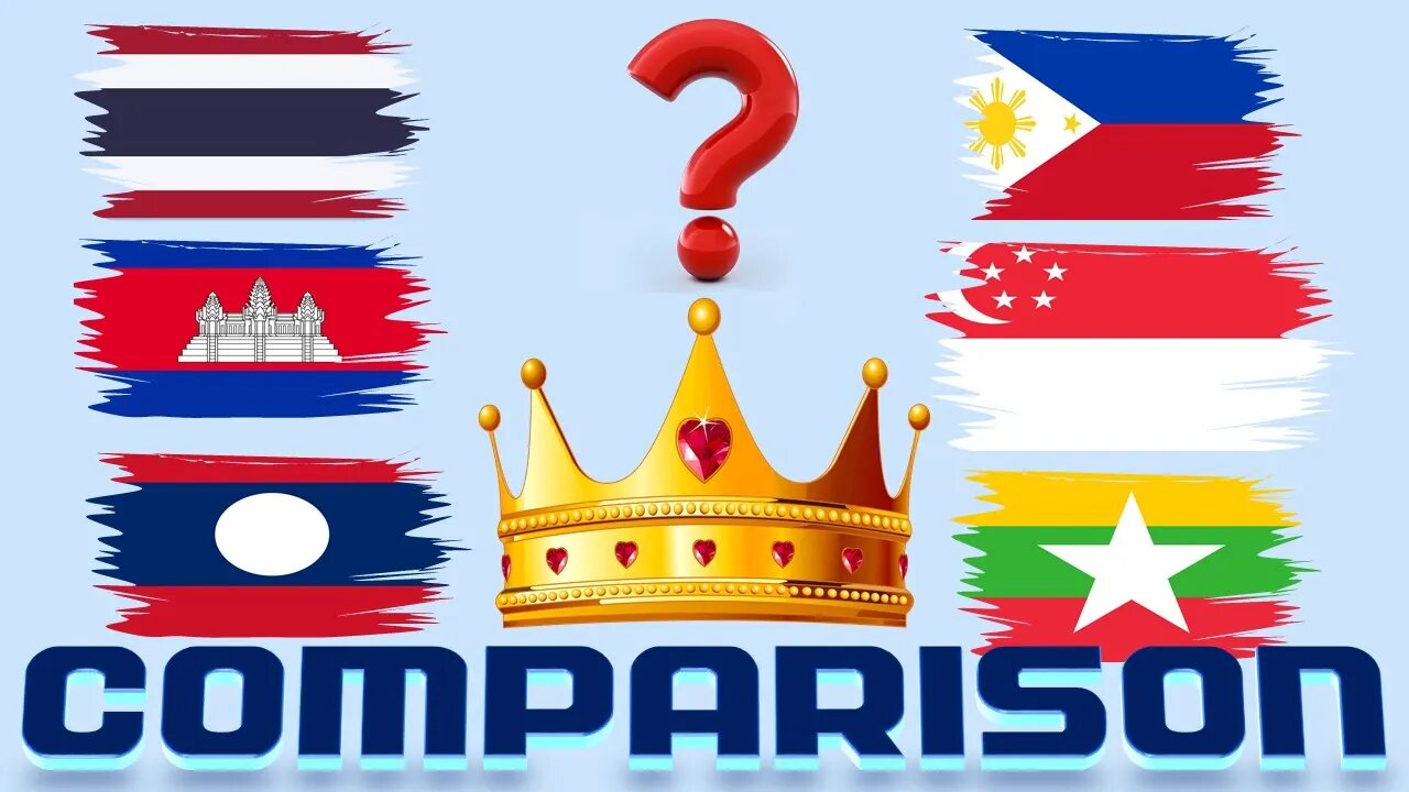 Thailand Cambodia Laos Singapore Philippines Myanmar VS Economic Comparison Battle 2022