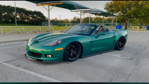 Green Machine (Corvette) - Driving Miami