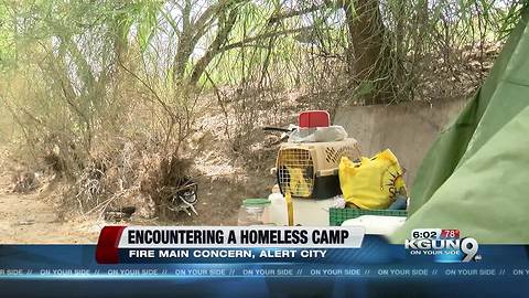 Homeless camp on east side concerns residents