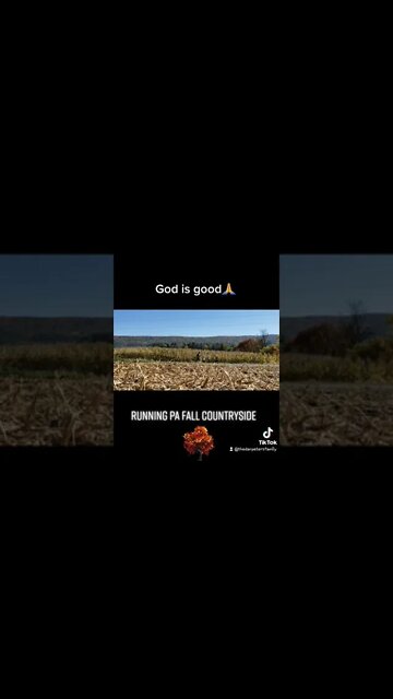 Running the beautiful PA fall countryside with my kiddos🤗🍁🌞