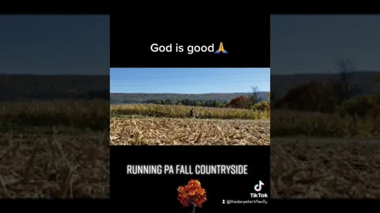 Running the beautiful PA fall countryside with my kiddos🤗🍁🌞