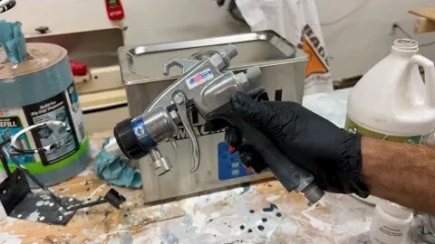 Cleaning HVLP Turbine Guns with a Harbor Freight Ultrasonic Cleaner