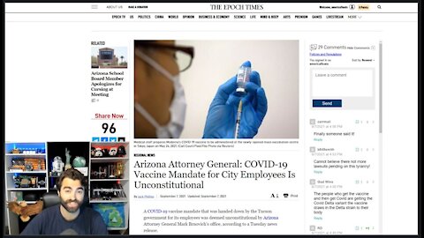AZ AG Says Vaccine Mandates UNCONSTITUTIONAL!