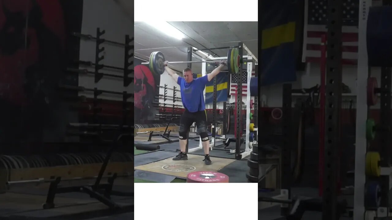 127 kg / 280 lb - Snatch