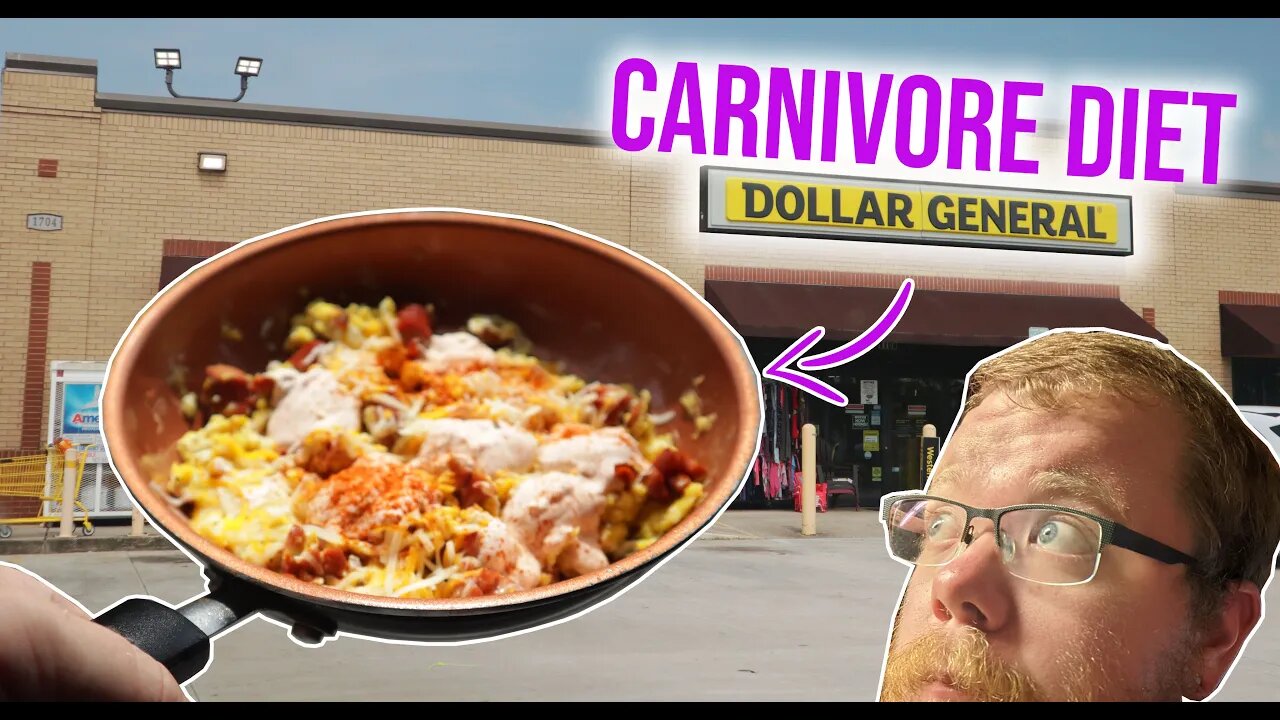 Eating the CARNIVORE DIET at DOLLAR GENERAL