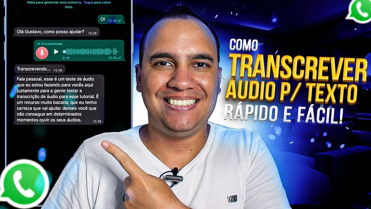 Como TRANSCREVER ÁUDIOS do WHATSAPP para TEXTO