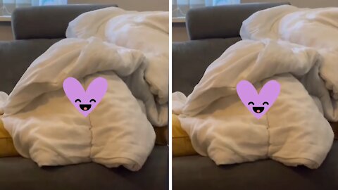 Kid Has Precious Reaction When Mom Asks Where She's Hiding