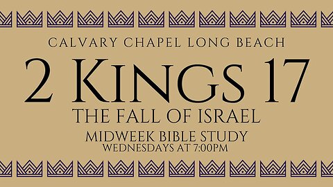 The Fall Of Israel - 2 KINGS 17 (Message)