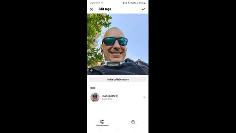 I'm unable to tag myself on Instagram. Please help.