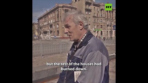 A resident of Mariupol describes how Azov fighters shot at urban buildings from a tank