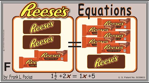 VISUAL REESES 1.5+2x=1x+5 EQUATION _ SOLVING EQUATIONS _ SOLVING WORD PROBLEMS