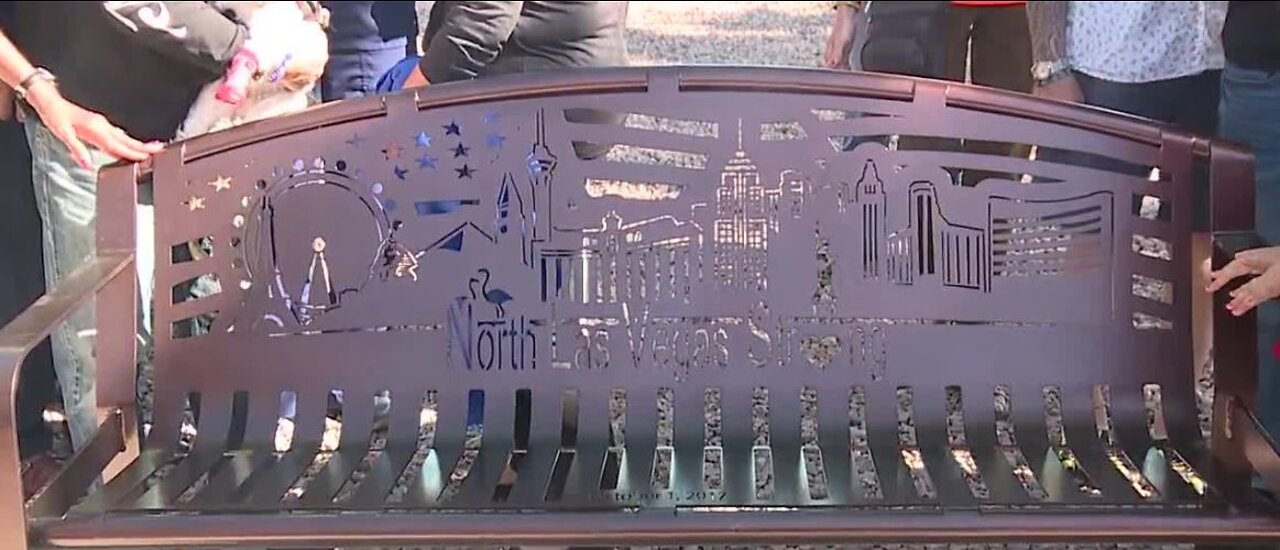 'North Las Vegas Strong' bench unveiled at Craig Ranch Regional Park