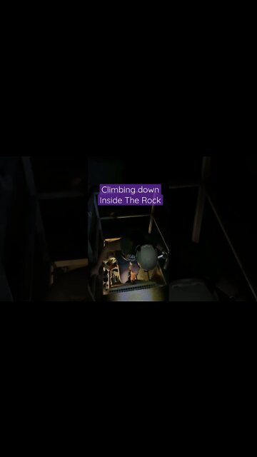 Climbing into Cave at Gibraltar #shorts