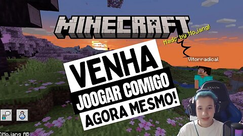 Começando a jogar MINECRAFT no PC, venha comigo!
