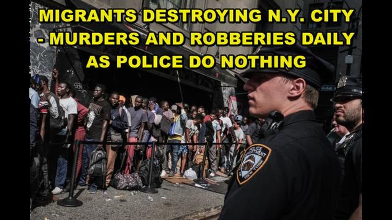 Exposing the migrant destruction in New York city - illegals paid and fed to destroy America