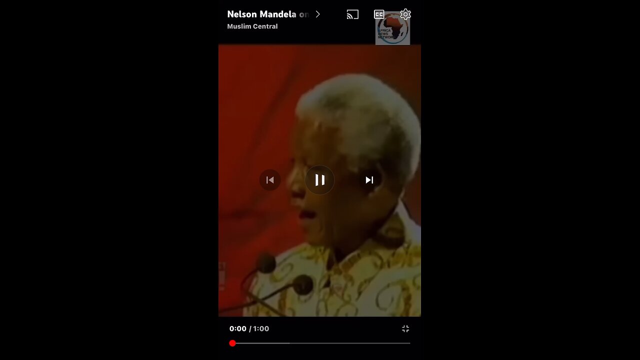 Nelson Mandela on US foreign Policy