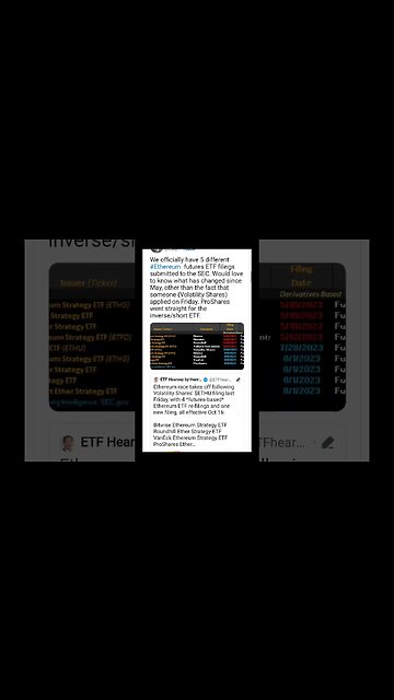 Grayscale Ethereum ETF News | Grayscale applies for new Ethereum futures ETF | #shorts