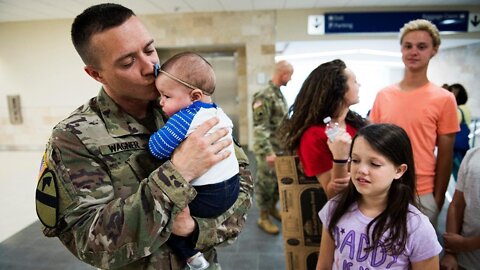 Soldier Meets Baby For First Time Complilation