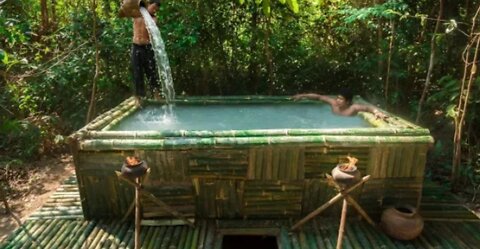 Build an above ground swimming pool on top of the most secret underground house.