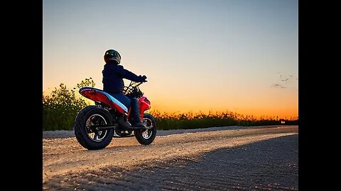 Twilight Hour Mini Bike Rippin ( Trailmaster Hurricane 200X )