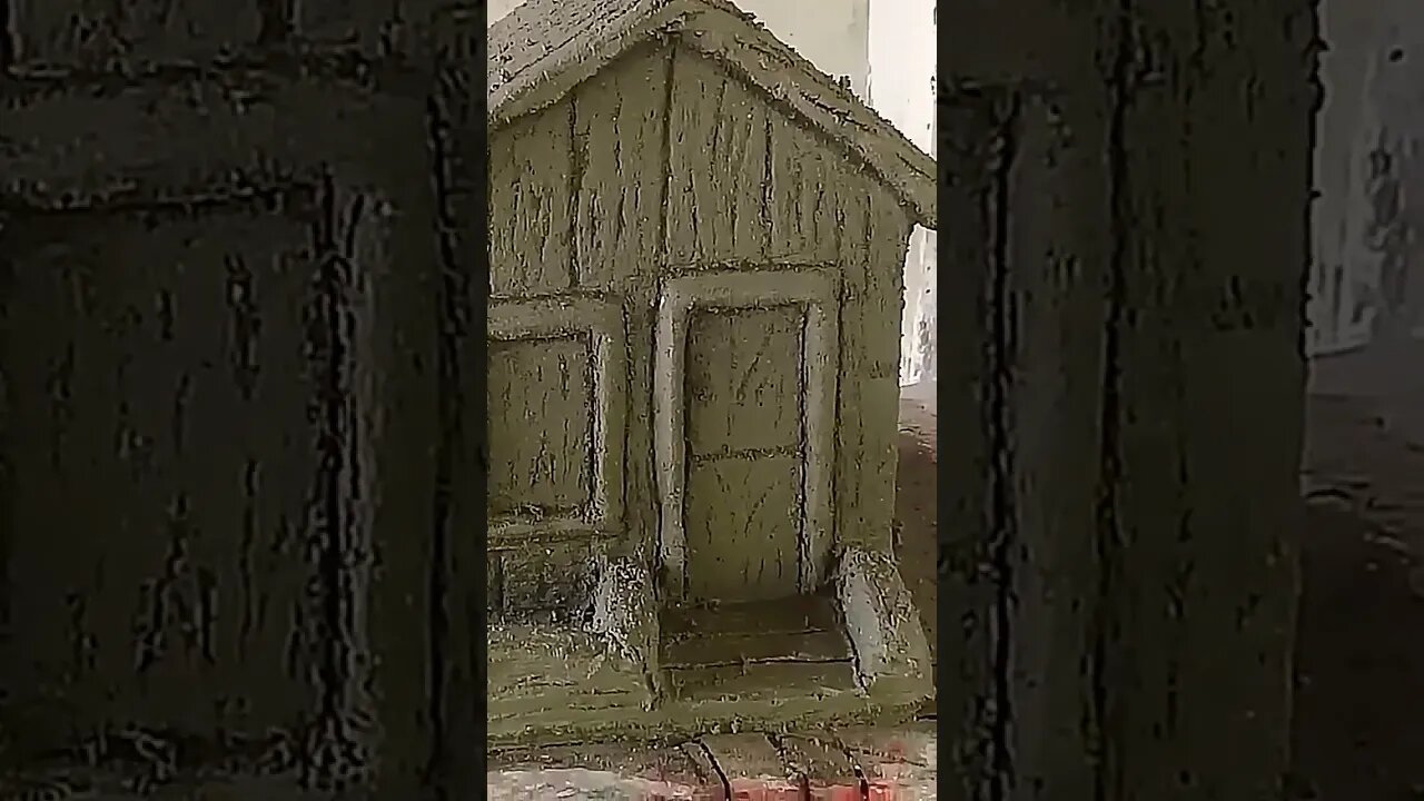 Mini casinha de cimento passo a passo