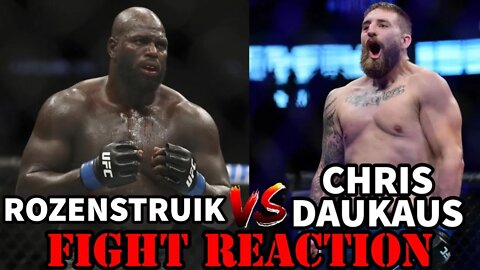 ROZENSTRUIK VS CHRIS DAUKAUS(FIGHT REACTION)!!