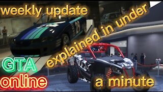 GTA online weekly update explained in under a minute