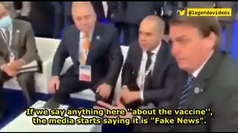 President Bolsonaro confronts WHO chief: People are dying after 2nd "vaccine"
