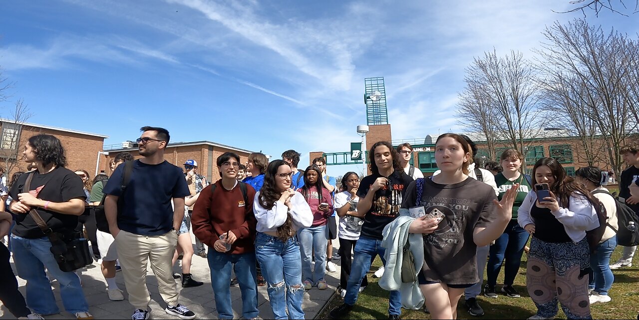 Binghamton University (New York): Started Out As A Civil, Polite Crowd, Then Becomes Very Lively With Lesbians Cussing Me Out, Police Intervene To Calm Crowd, Dealing With Homosexuals, Atheists, Skeptics, Muslims, Jews, Hypocrites & Christians