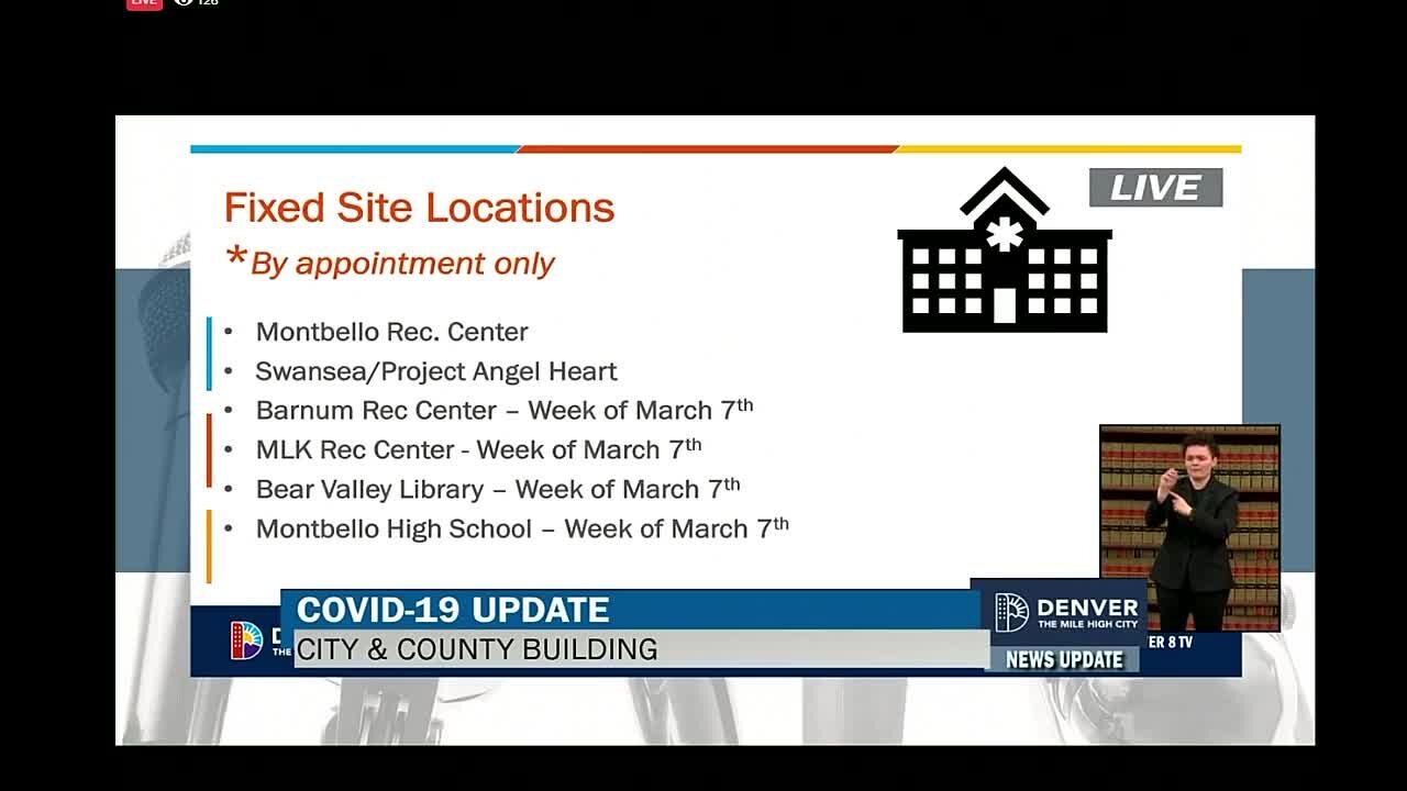 Denver to open more COVID-19 community vaccination sites next month