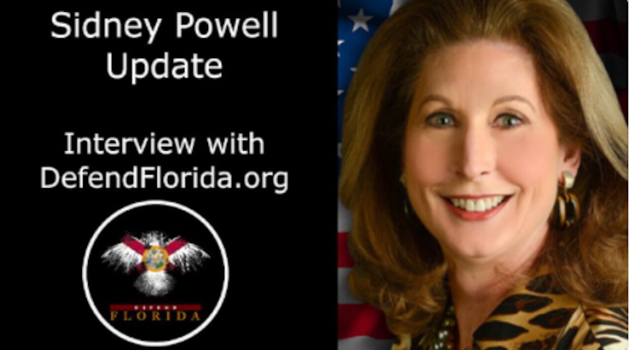 New Interview with Sidney Powell: Sidney Powell Gives Update on Voter Fraud Cases