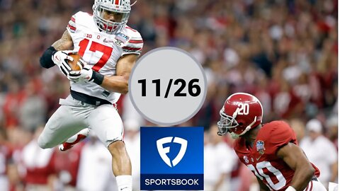 FanDuel Boost Any Good? "Ohio State & Oregon Each to Win, and Alabama to Win by 14+ Points (11/26)"