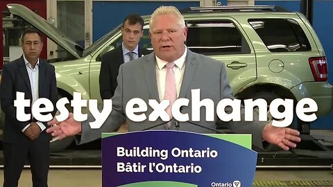 Ontario Premier clashes with reporters in testy exchange on Greenbelt controversy