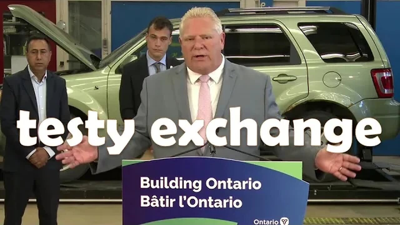 Ontario Premier clashes with reporters in testy exchange on Greenbelt controversy