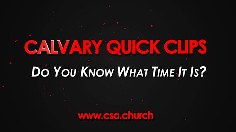 Do You Know What Time It Is?