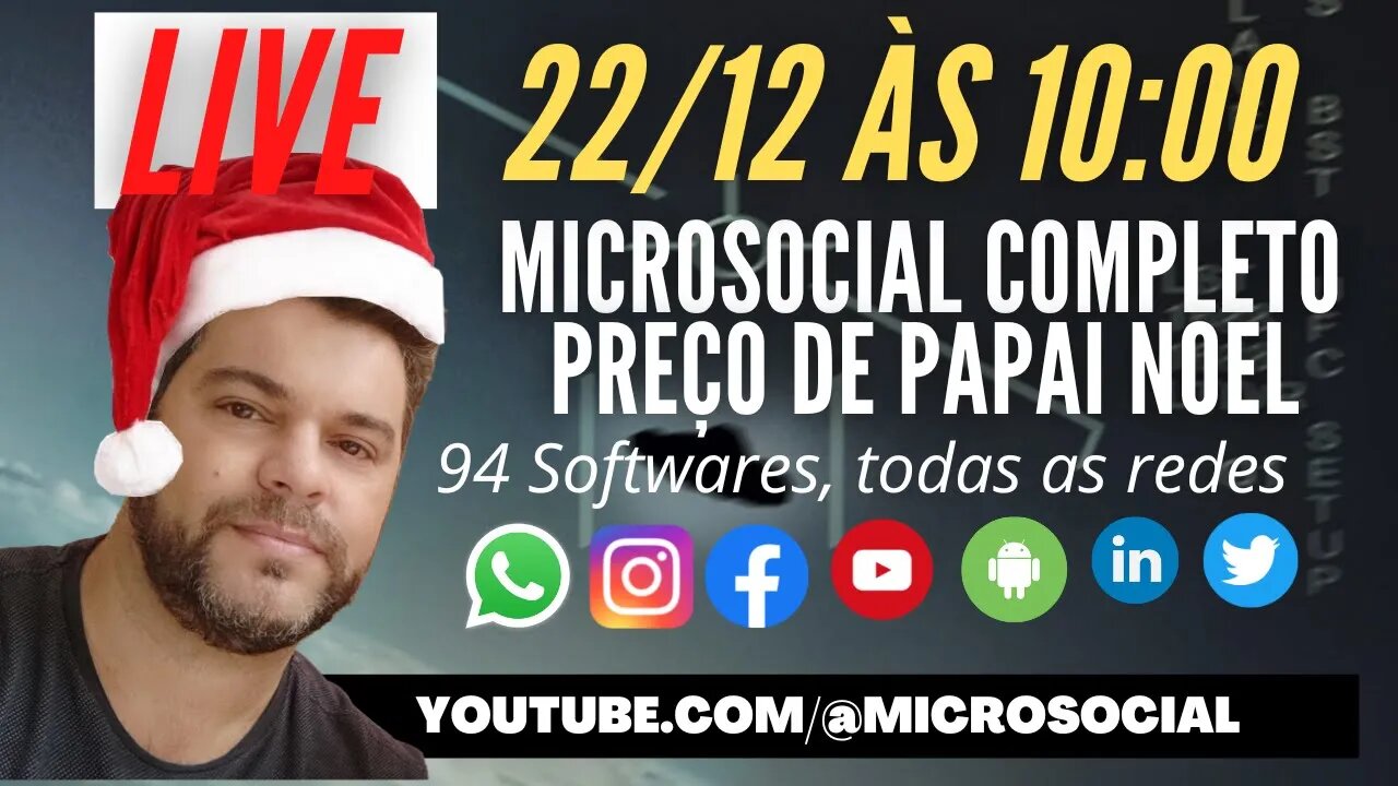 Microsocial A PREÇO DE BANANA- 10 Licenças apenas! CORRE QUE DÁ TEMPO