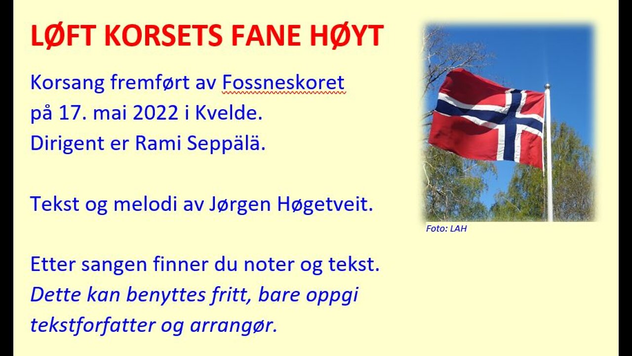 Løft Korsets Fane Høyt